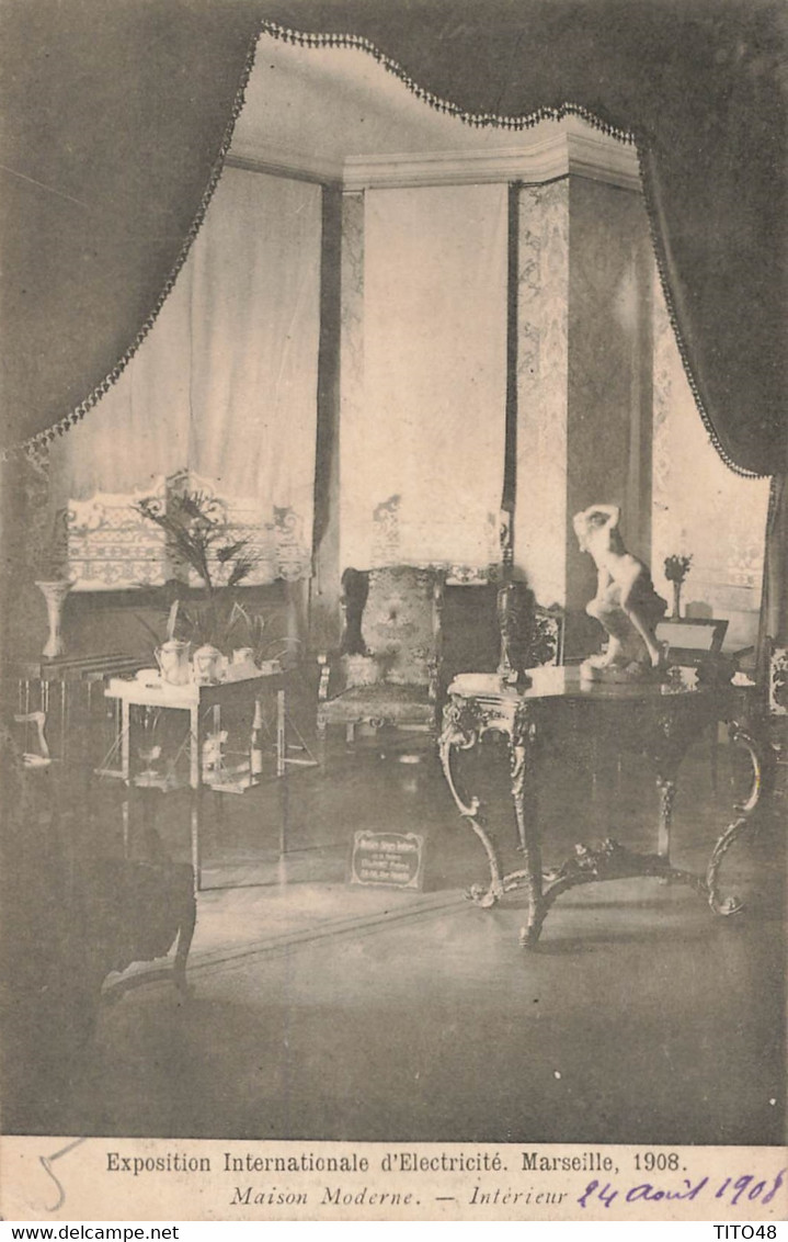 France (13 Marseille) - Exposition Internationale D'Electricité 1908 - Maison Moderne - Intérieur - Weltausstellung Elektrizität 1908 U.a.