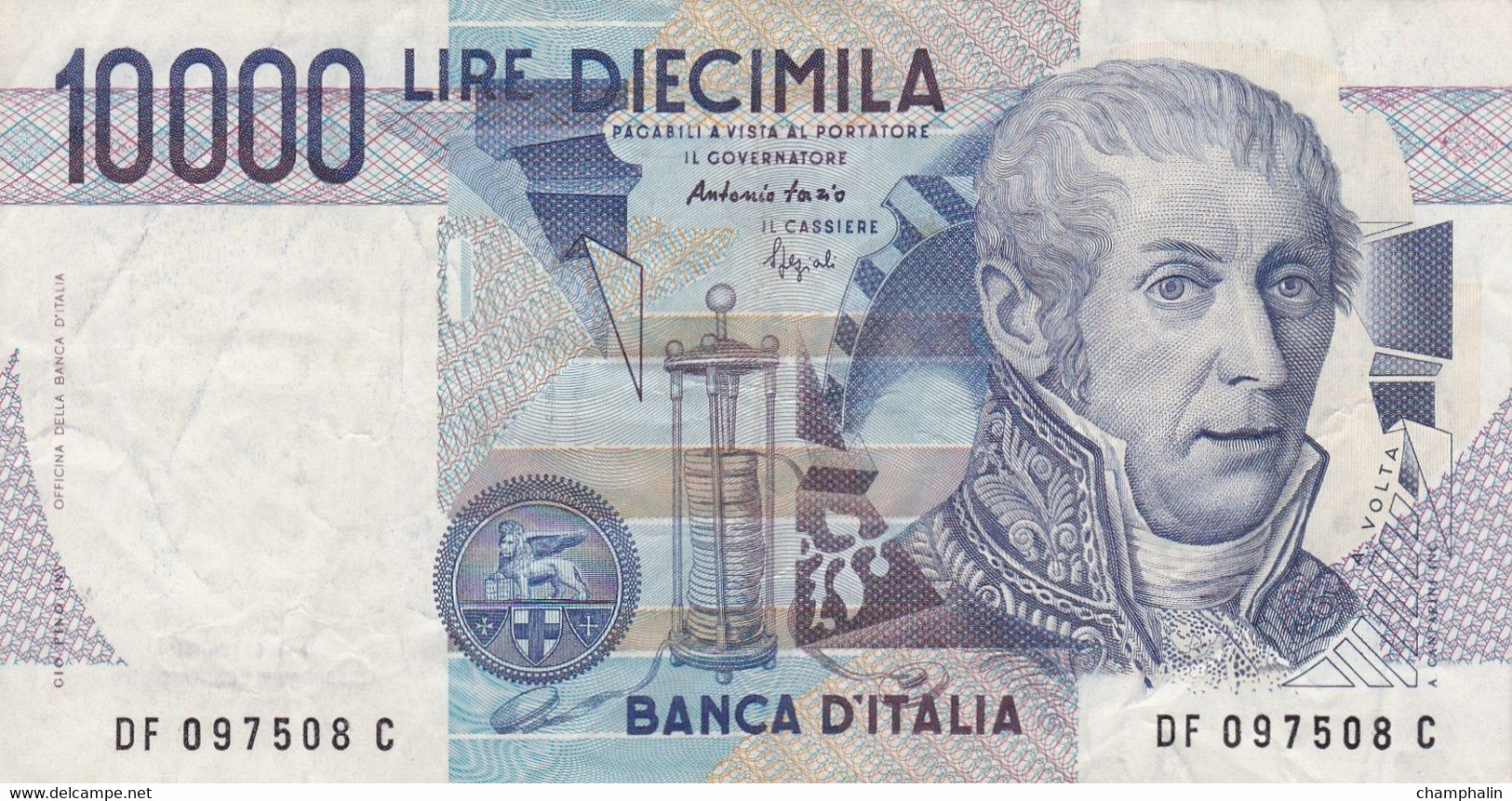 Italie - Billet De 10000 Lire - A. Volta - 3 Septembre 1984 - P112c - 10.000 Lire