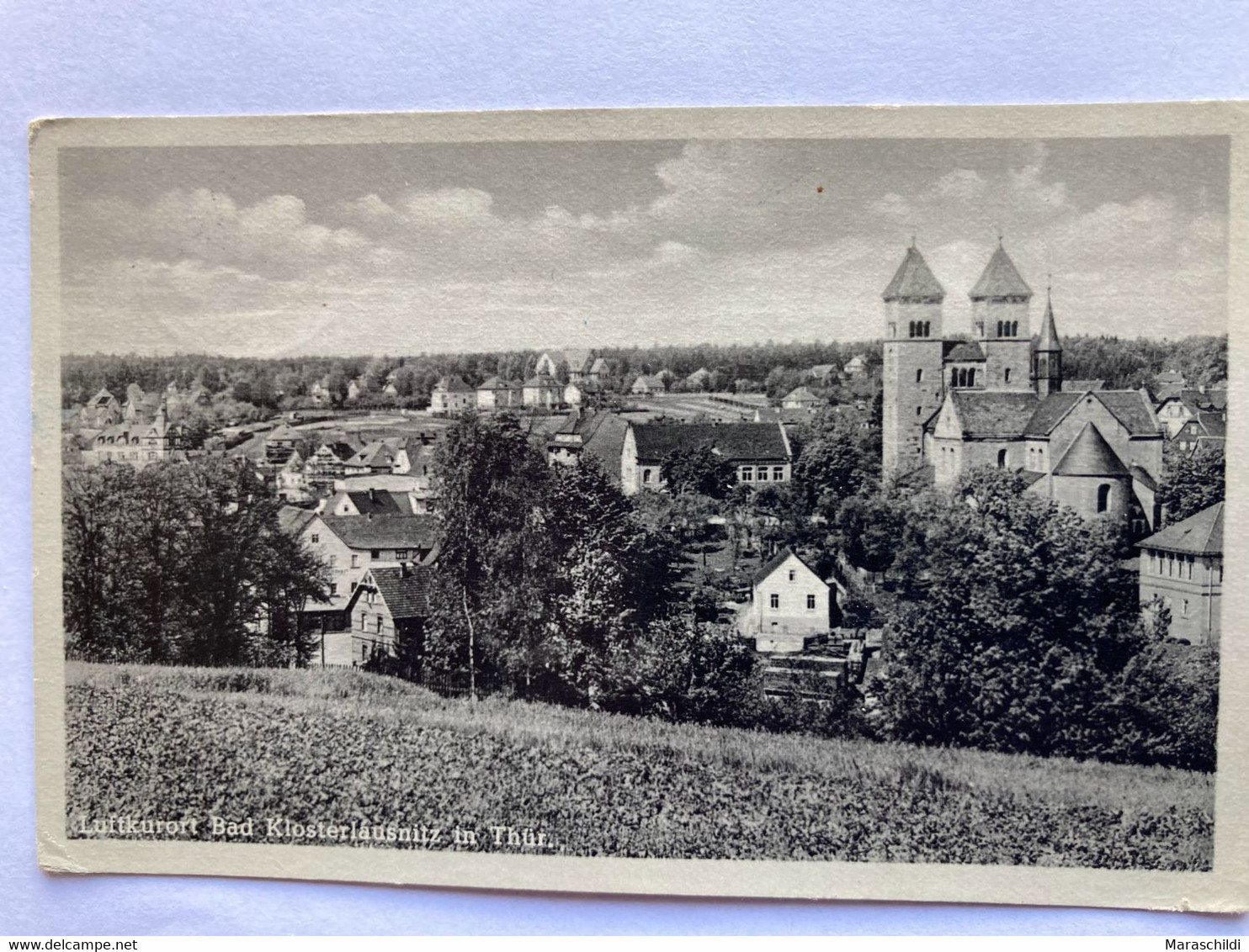 Bad Klosterlausnitz, Stadtbild Mit Kirche, Gelaufen - Bad Klosterlausnitz