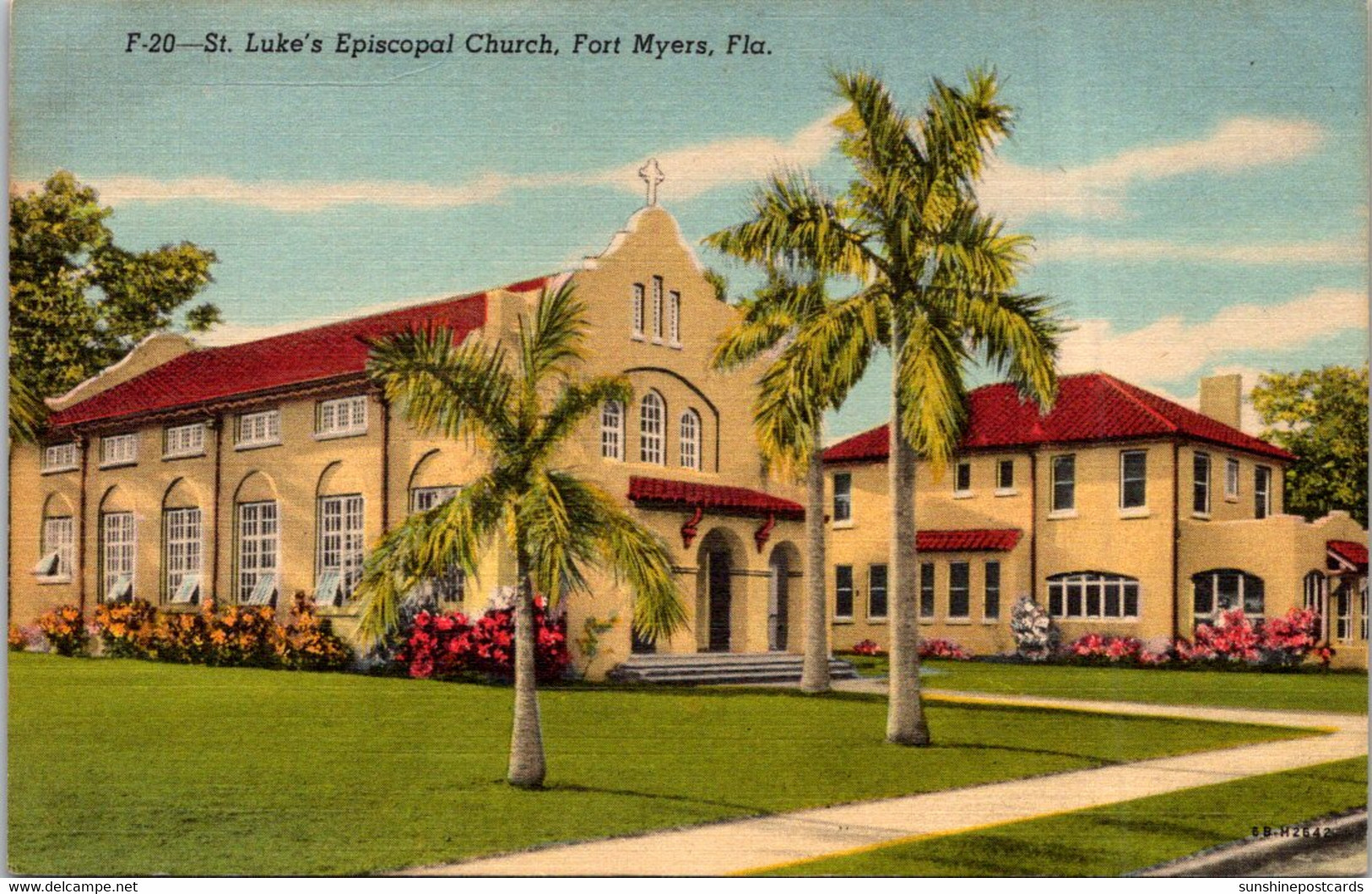 Florida Fort Myers St Luke's Episcopal Church Curteich - Fort Myers
