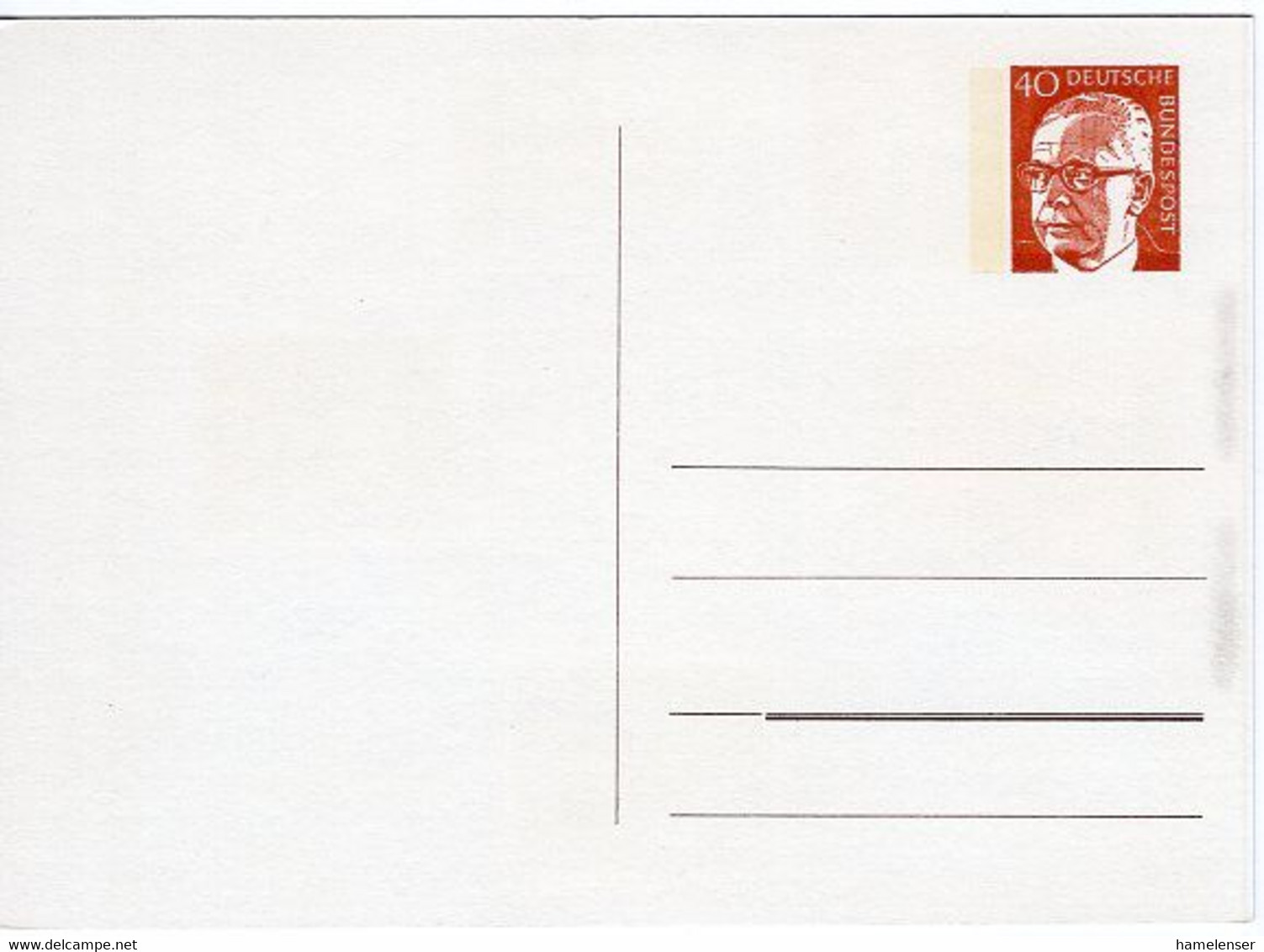 49883 - Bund - 1975 - 40Pfg. Heinemann PGA-Kte., HOECHST '75 / THEMABELGA '75, Ungebraucht - Briefmarkenausstellungen