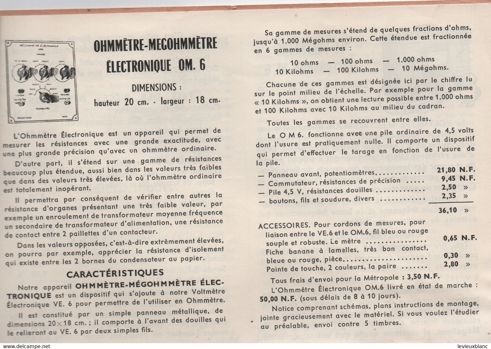 Les Appareils De Mesure En Radio/Ils Sont Maintenant à Votre Portée/L. PERICONE/PERLOR-RADIO/ Paris/Vers 1960     VPN350 - Appareils