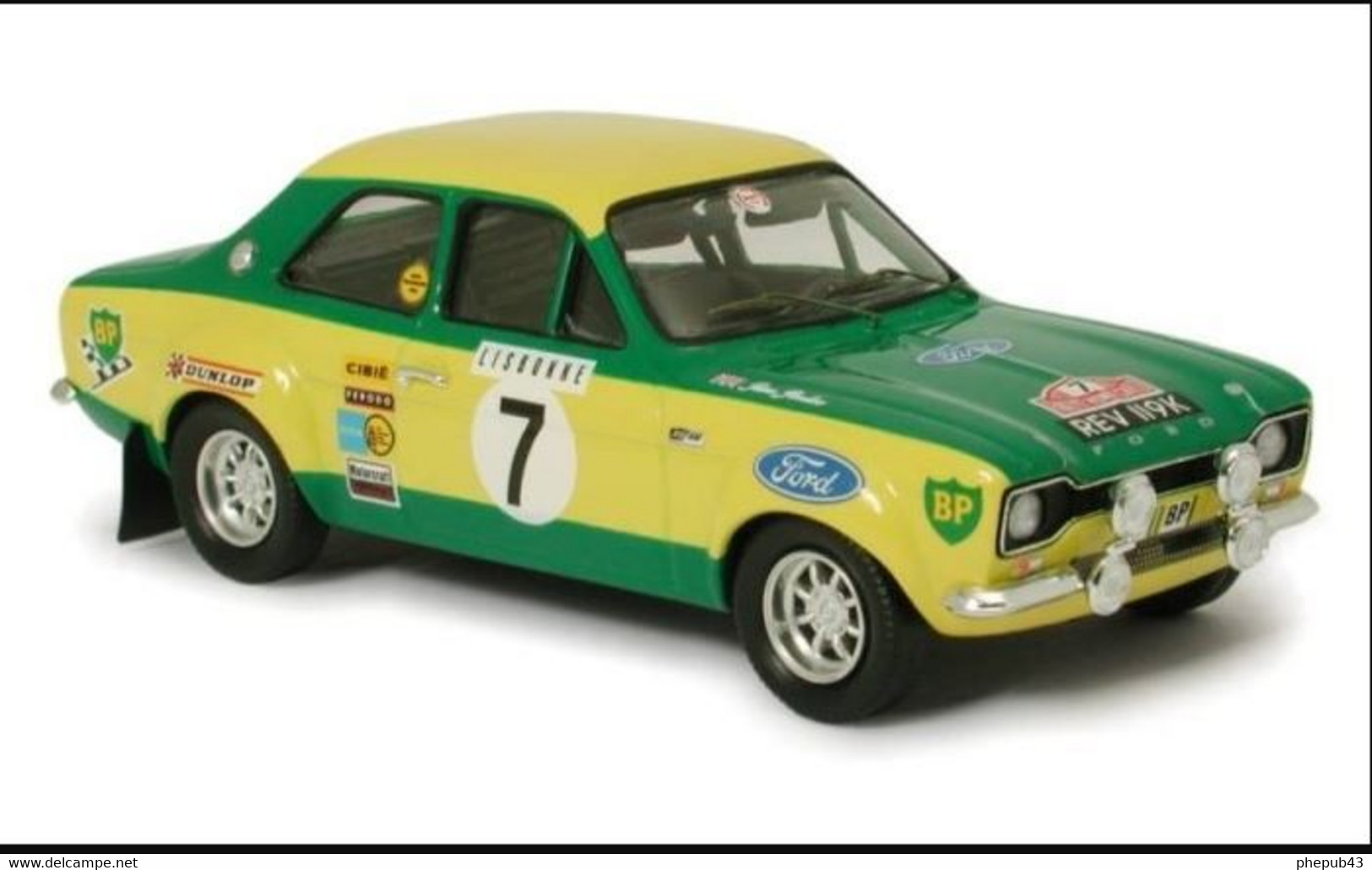 Ford Escort MK1 RS 1600 - Piot/Porter - Monte-Carlo 1972 #7 - Troféu - Trofeu