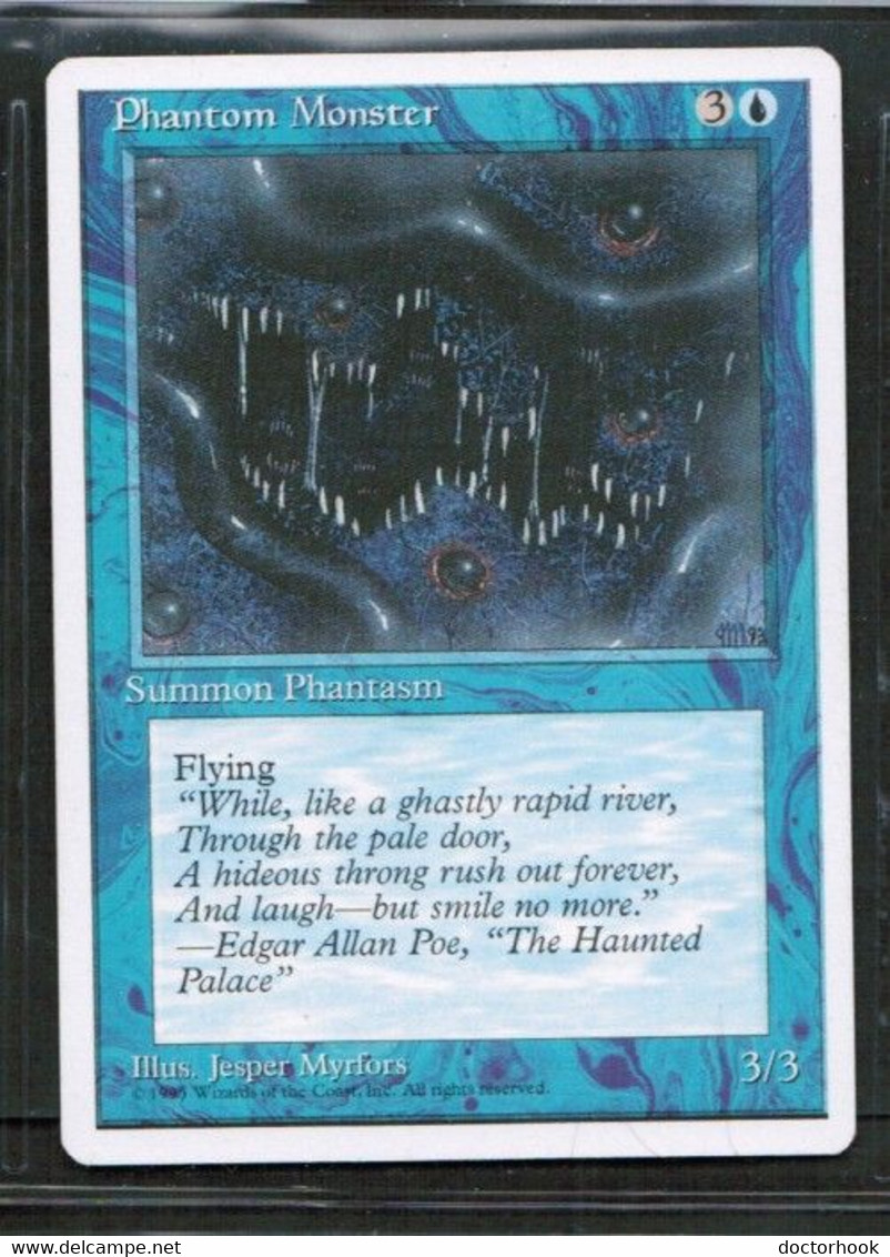 MAGIC The GATHERING  "Phantom Monster"---4th EDITION (MTG--117-5) - Other & Unclassified