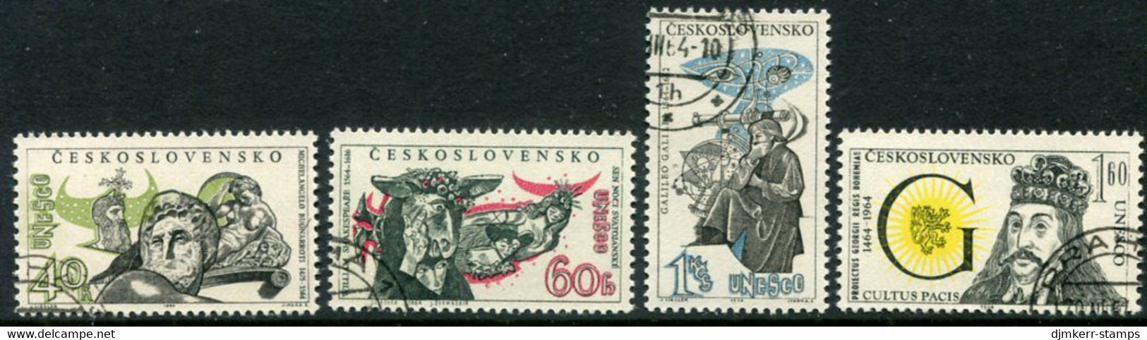 CZECHOSLOVAKIA 1964 Historical Personalities Used. Michel 1459-62 - Gebraucht