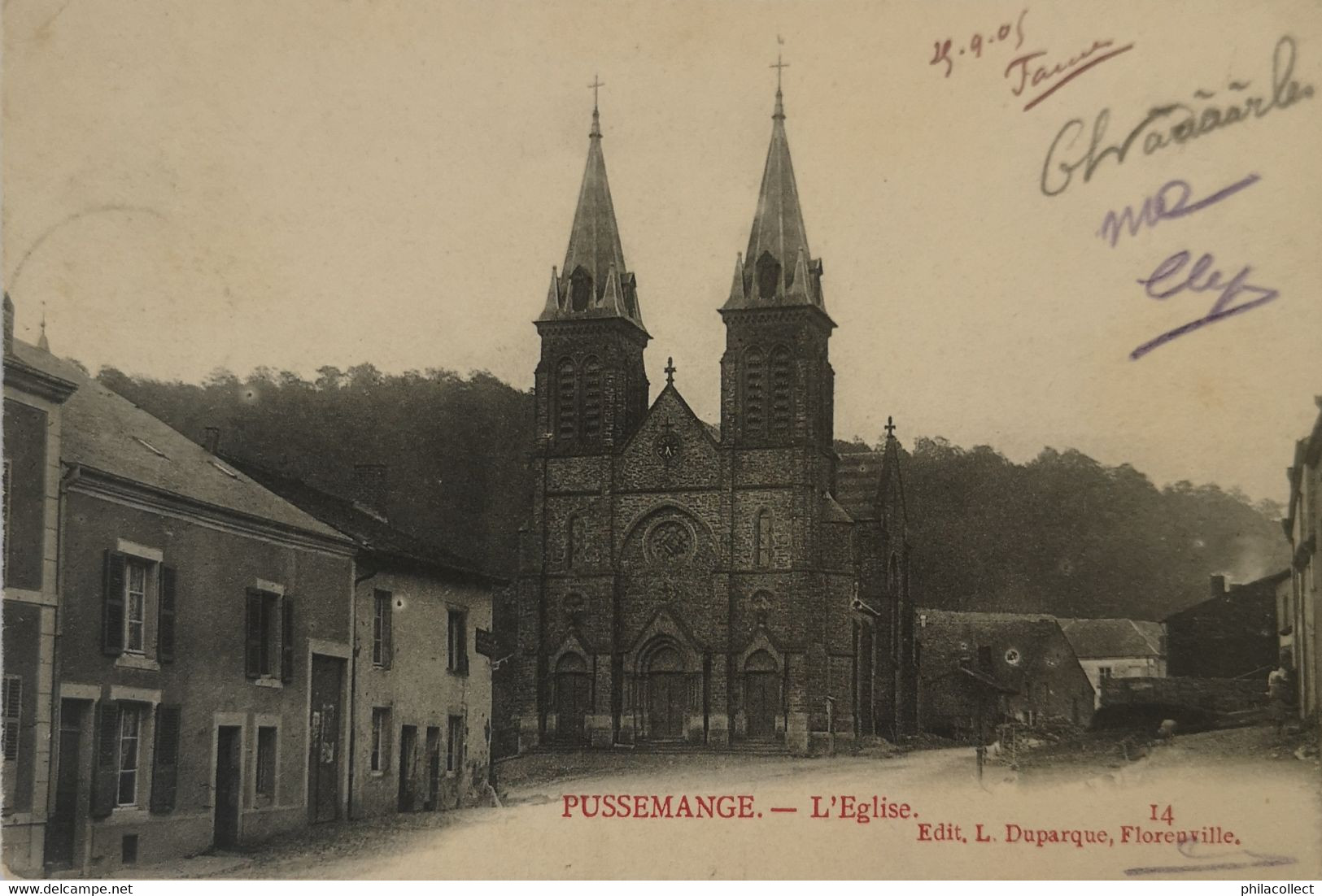 Pussemange // L'Eglise 1905 - Other & Unclassified