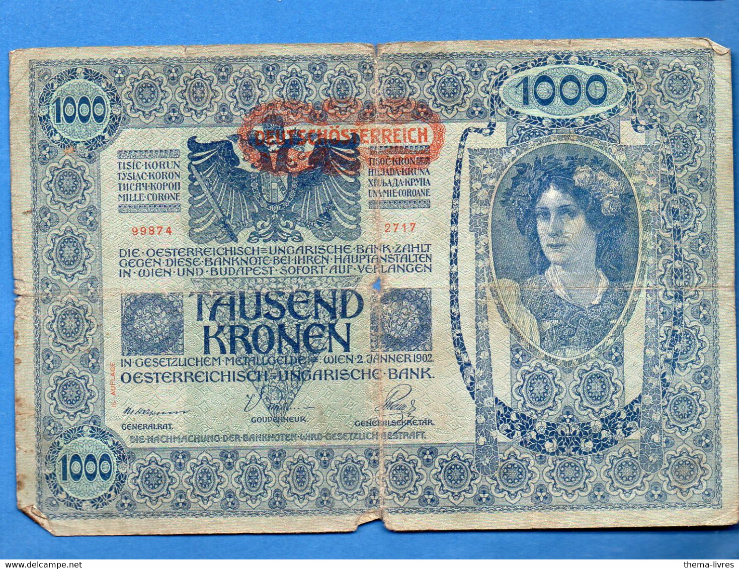 (Autriche ) Billet De 1000 Kronen 1902   (M2837) - Non Classés