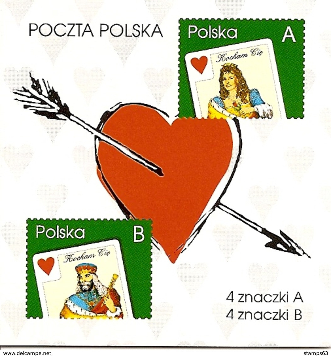 POLAND / POLEN, 1997, Booklet 14, Valentine Day, Playing Cards - Booklets