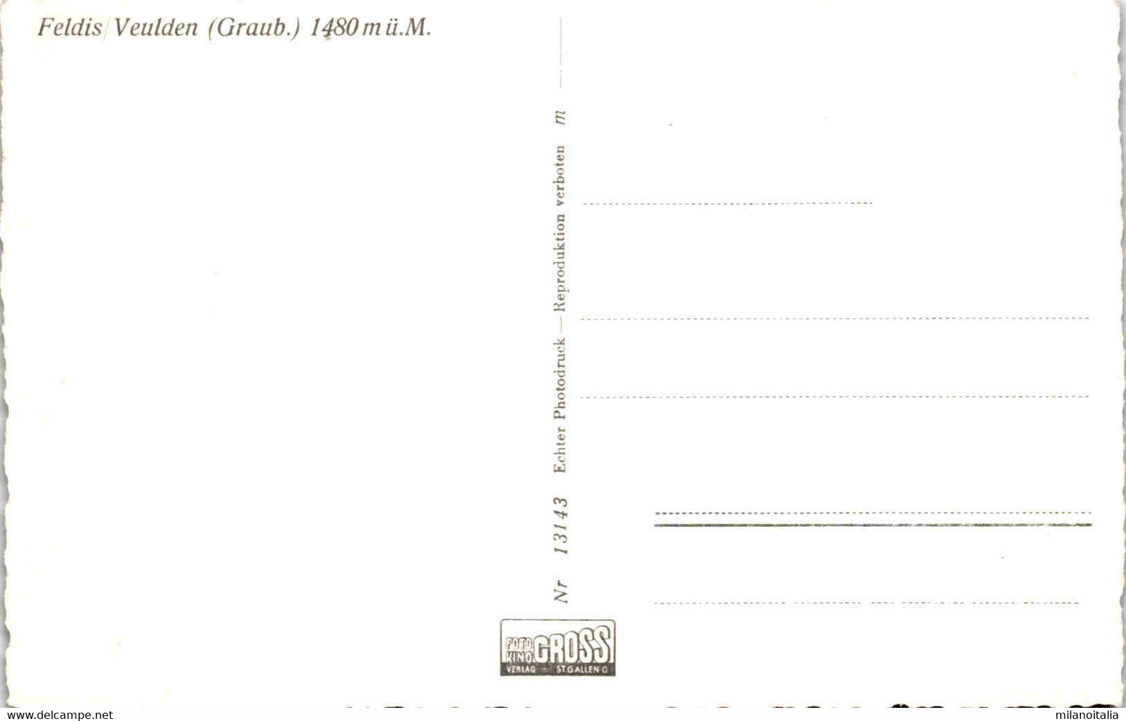 Feldis/Veulden (Graub.) (13143) - Feldis/Veulden