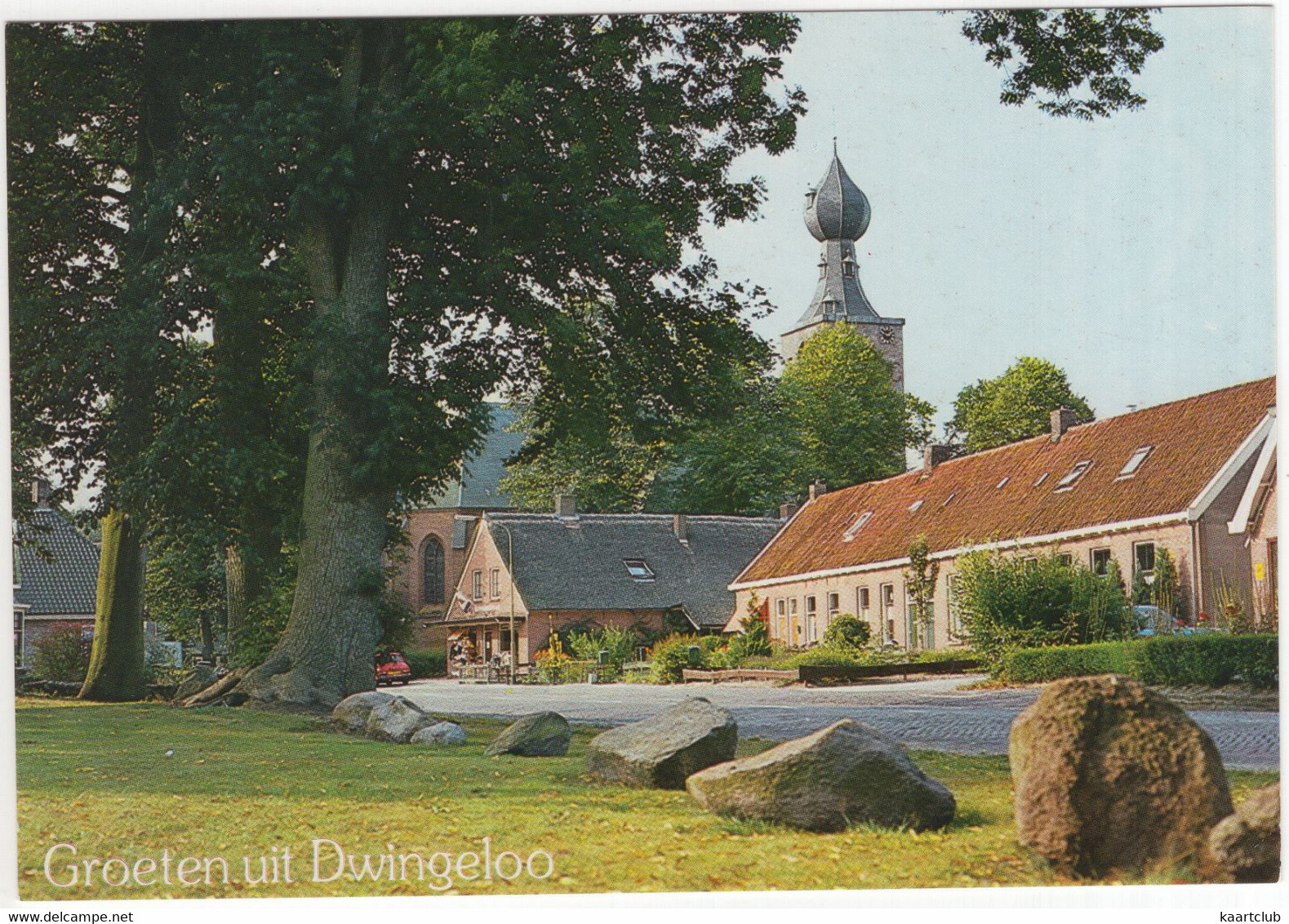 Groeten Uit Dwingeloo - ( Drenthe, Nederland / Holland) -  O.a. Kerk, Zwerfkeien - Dwingeloo