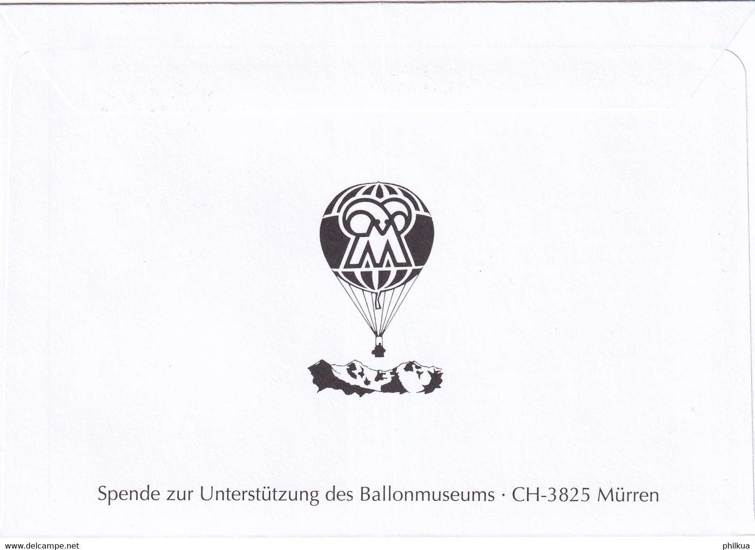 Suisse Zumstein 94-95 / Michel 1978 - 16. Hochalpine Ballonpoet Füa Das Ballonmuseum Mürren / Gest. Pedrinate - Cartas & Documentos