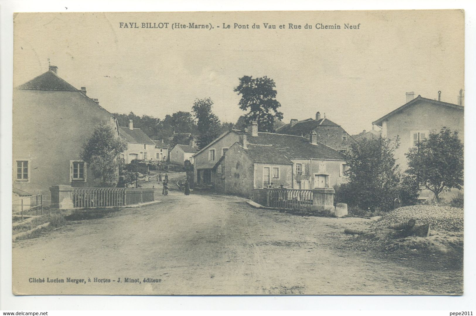 CPA 52 FAYL BILLOT - Le Pont Du Vau Et Rue Du Chemin Neuf - Fayl-Billot