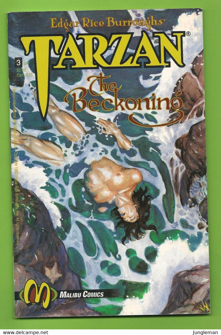 Tarzan - The Beckoning # 3 - Malibu Comics - In English - Dessins De Tom Yeates - January 1993 - Very Good - TBE / Neuf - Otros Editores