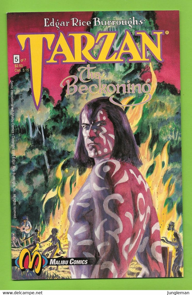 Tarzan - The Beckoning # 5 - Malibu Comics - In English - Dessins De Tom Yeates - March 1993 - Very Good - TBE / Neuf - Otros Editores