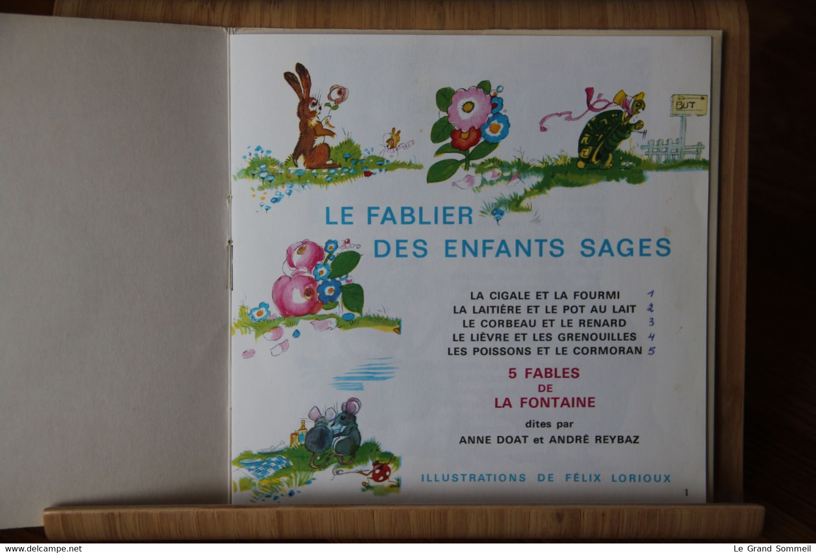 Disque Vinyle Le Fablier Des Enfants Sages La Fontaine - Enfants