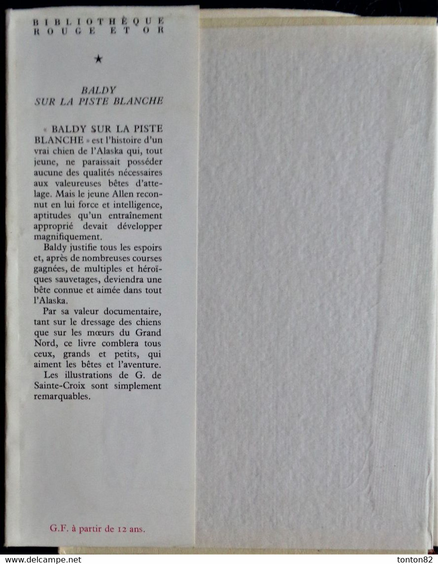 E. Birdsall  Darling - BALDY Sur La Piste Blanche - Rouge Et Or Souveraine - ( 1958 ) . - Bibliotheque Rouge Et Or