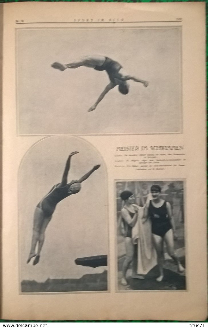 Revue Allemande " Sport Im Bild " - Nummer 31 - 4 August 1922 - Voyage & Divertissement