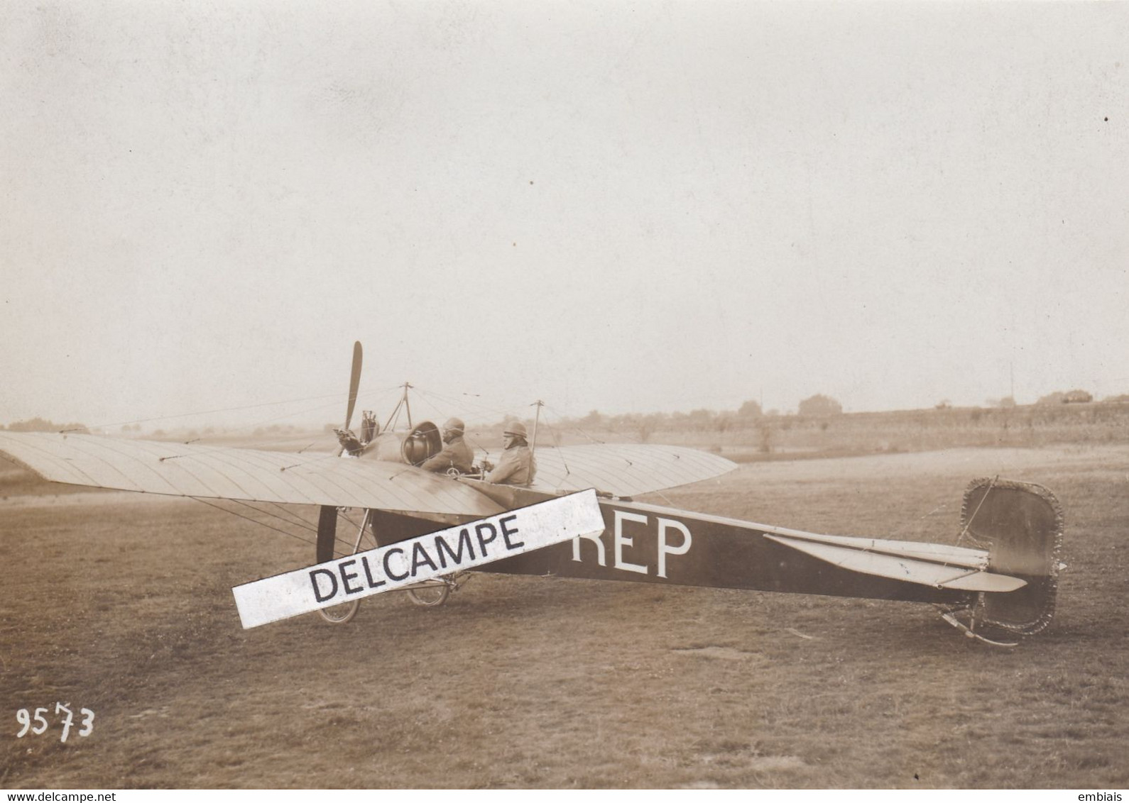 TOUSSUS LE NOBLE - Avion R.E.P Biplace Vue De 3/4 Arrière Moteur 90 CV...de L'École D'Aviation De L'Aviateur R.E.P 1913 - Aviation