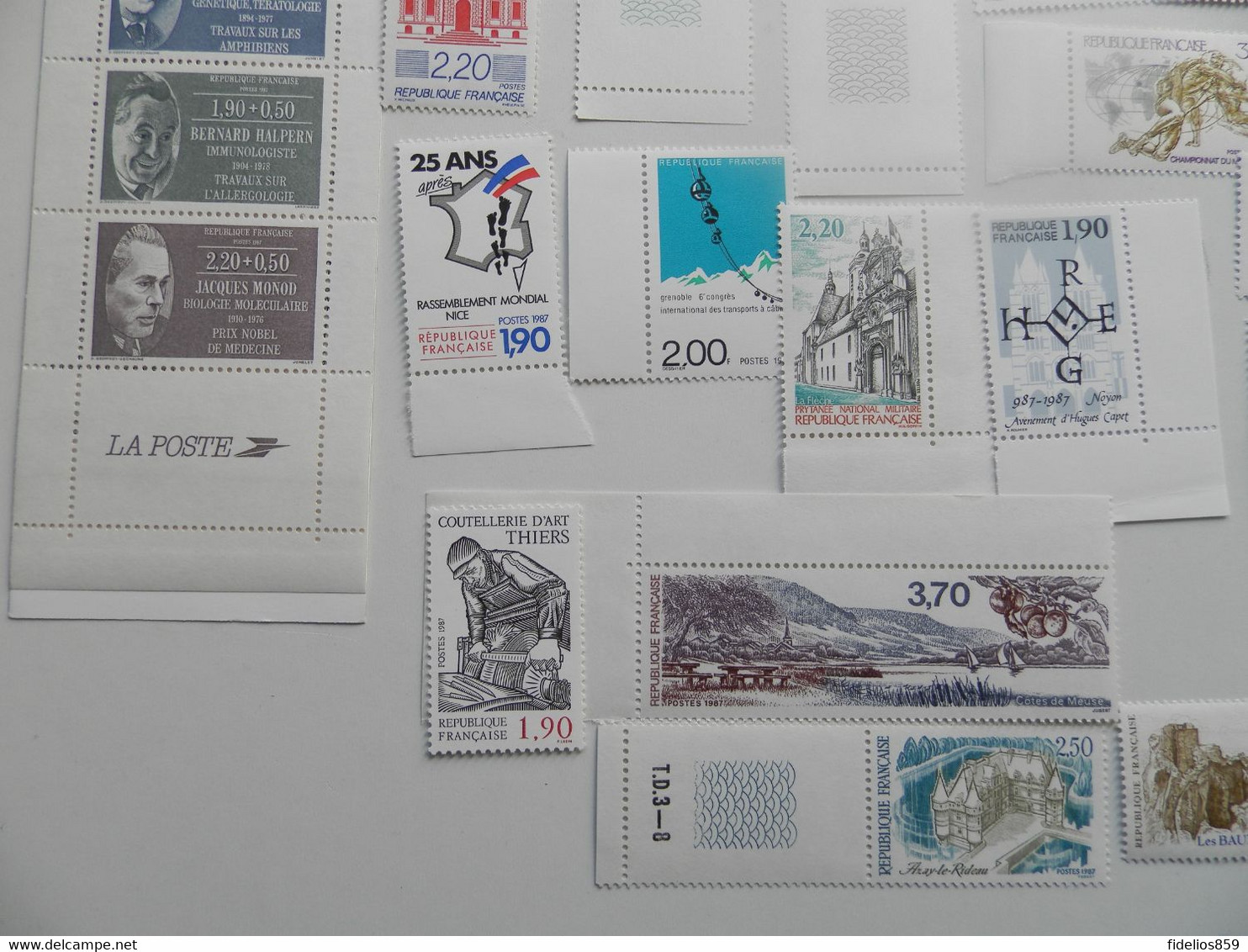 FRANCE ANNEE COMPLETE 1987 SOIT 52 TIMBRES ET UN CARNET NEUFS SANS CHARNIERE NI TRACE LUXE - 1980-1989