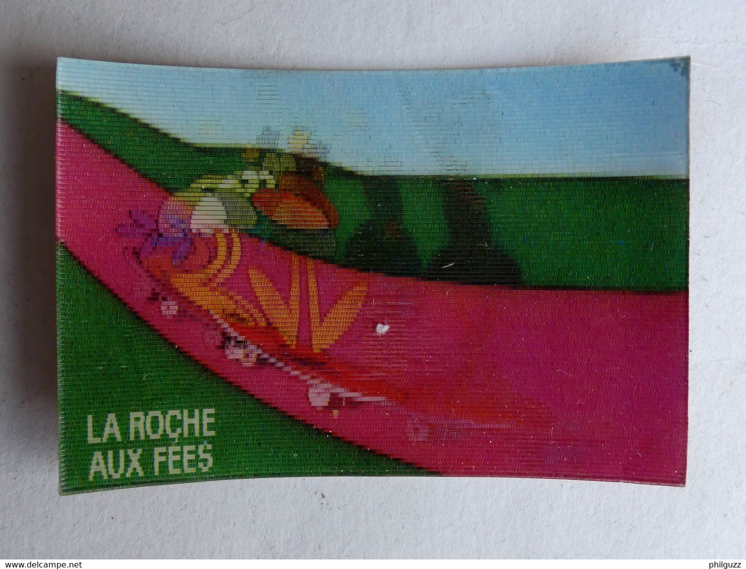RARE IMAGE HOLOGRAPHIQUE LA ROCHE AUX FEES CASIMIR N° 13ANTIVOL APPREND LE SKATE (2) 1979 - Chromos
