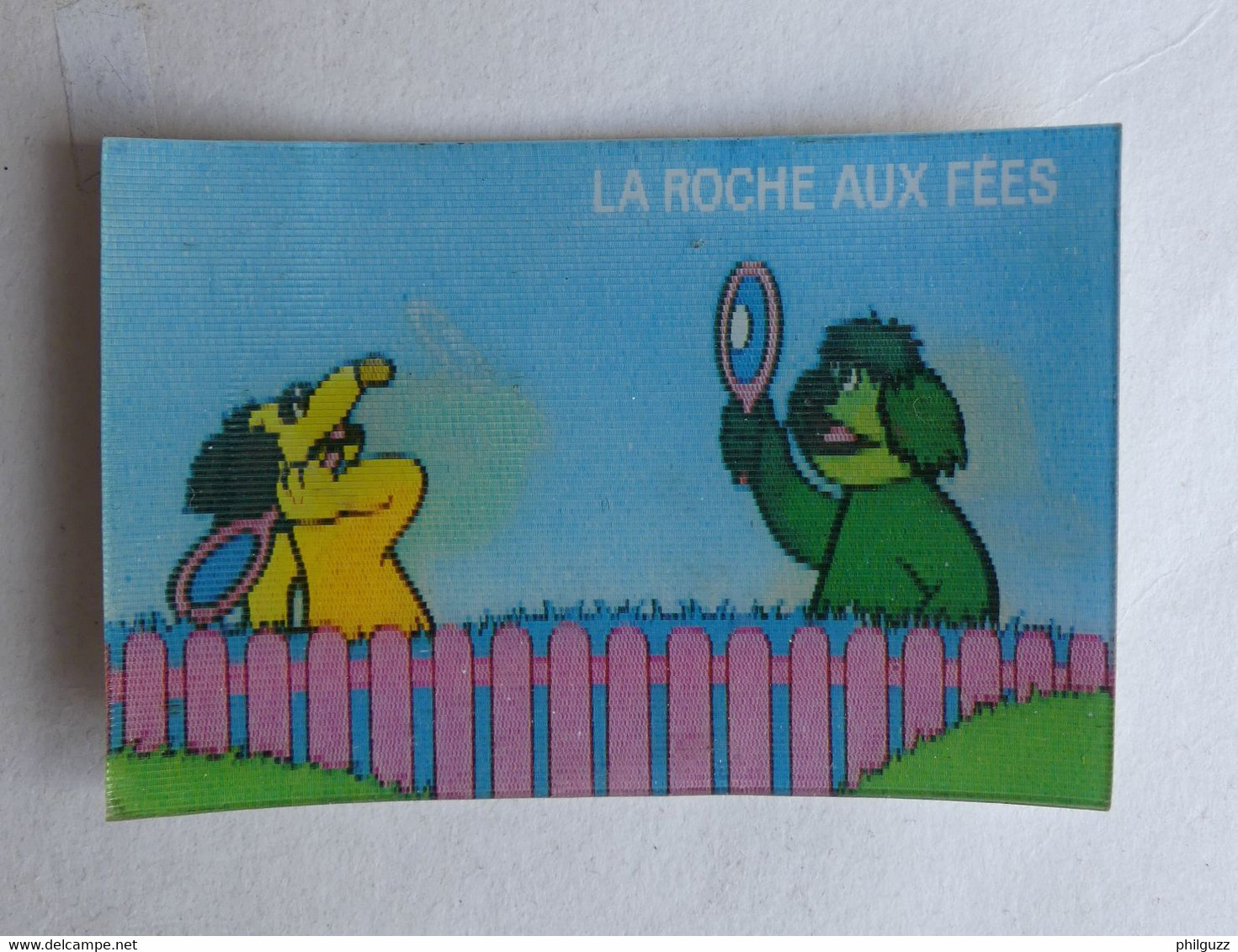 RARE IMAGE HOLOGRAPHIQUE LA ROCHE AUX FEES CASIMIR N° 24 TOBA ET LEONARD 1ère Série 1979 - Chromos