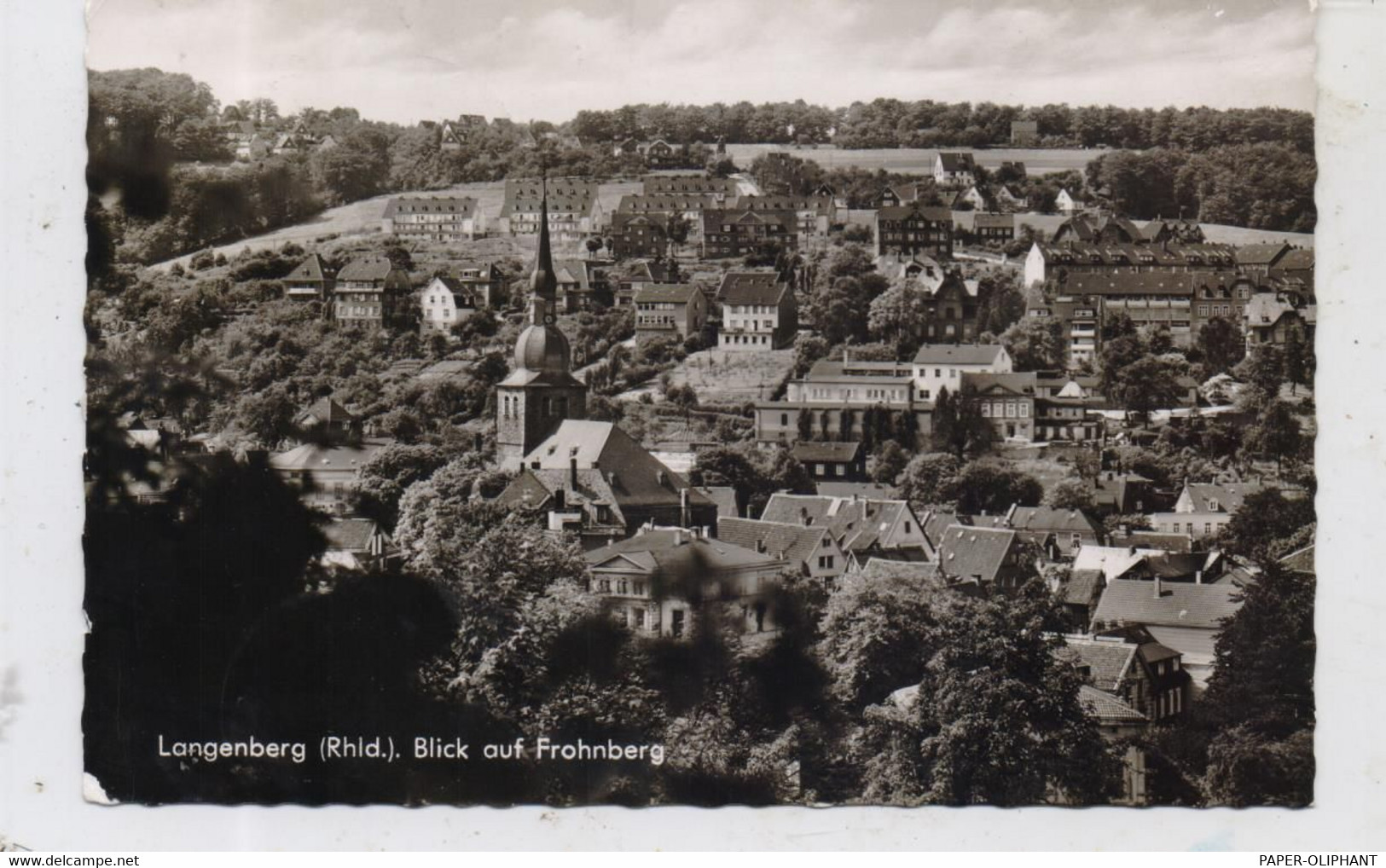 5620 VELBERT - LANGENBERG, Blick Auf Frohnberg, 1965 - Velbert