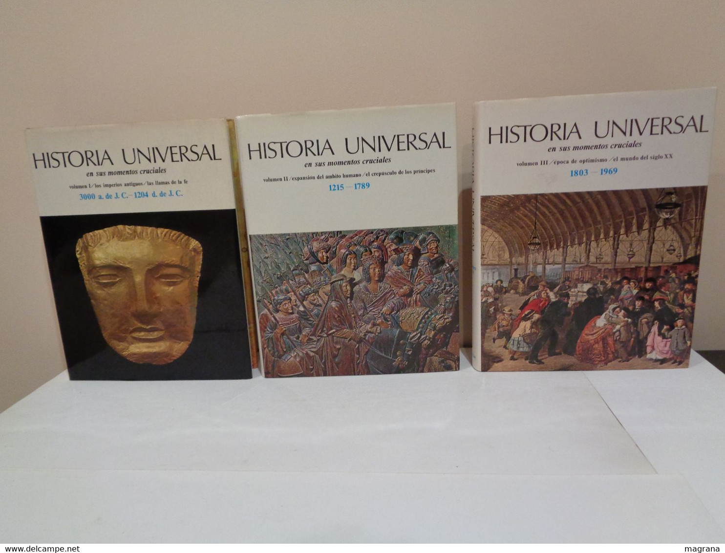 Historia Universal En Sus Momentos Cruciales. Ed. Aguilar. 3 Volúmenes. 1970. - Geschiedenis & Kunst