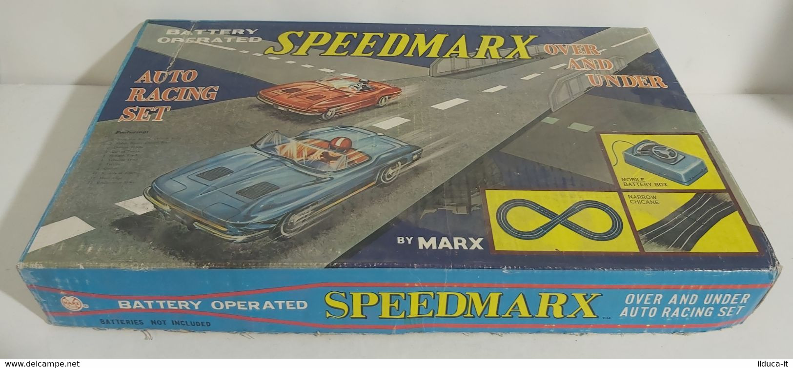 I101380 PISTA SLOT CAR - Speedmarx Over And Under - Marx - Circuits Automobiles