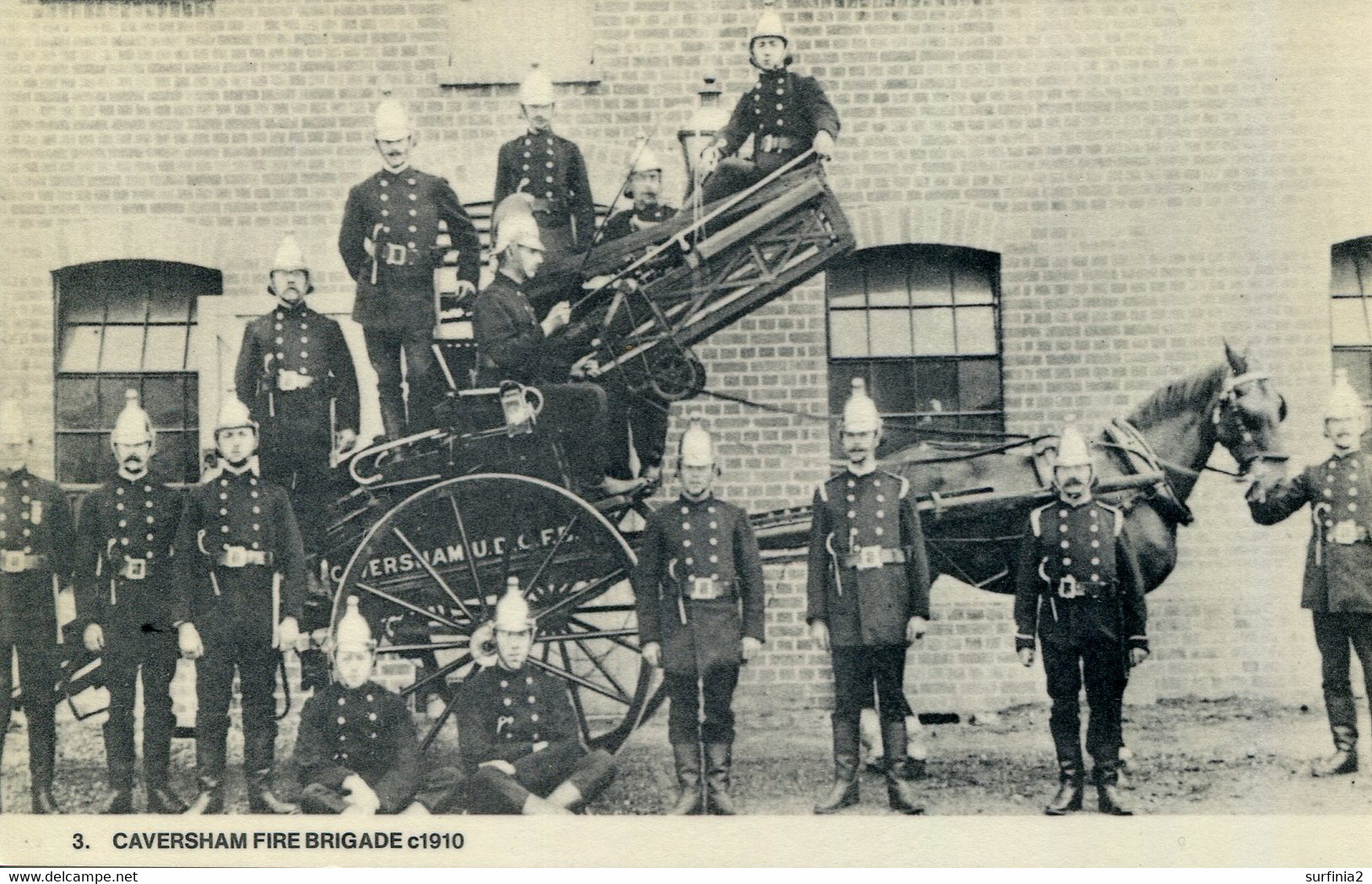 BERKS - READING - CAVERSHAM - FIRE BRIGADE C1910 (REPRO) Be330 - Reading