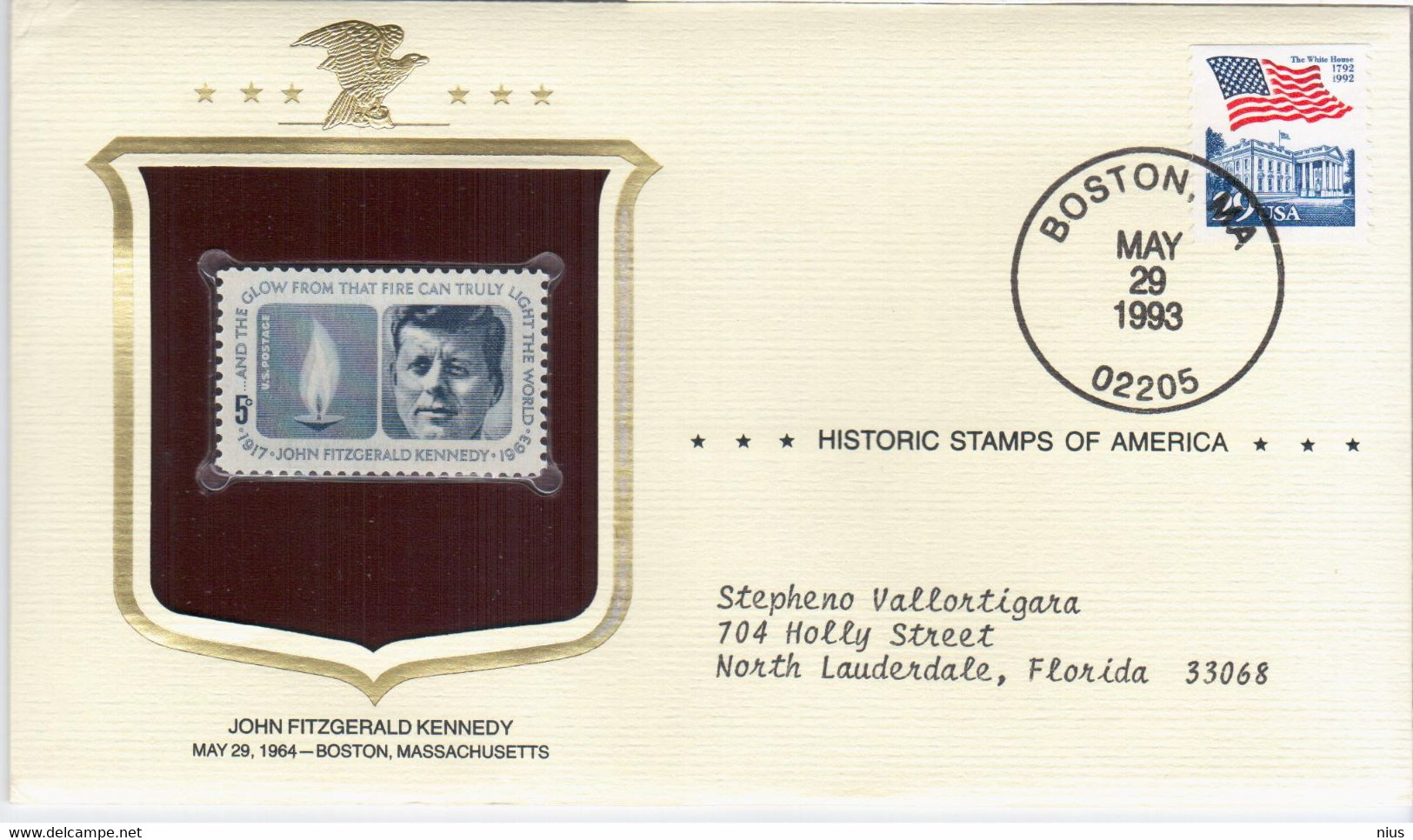 USA United States 1993 John Fitzgerald Kennedy, The Historic Stamp 1964 - 1991-2000