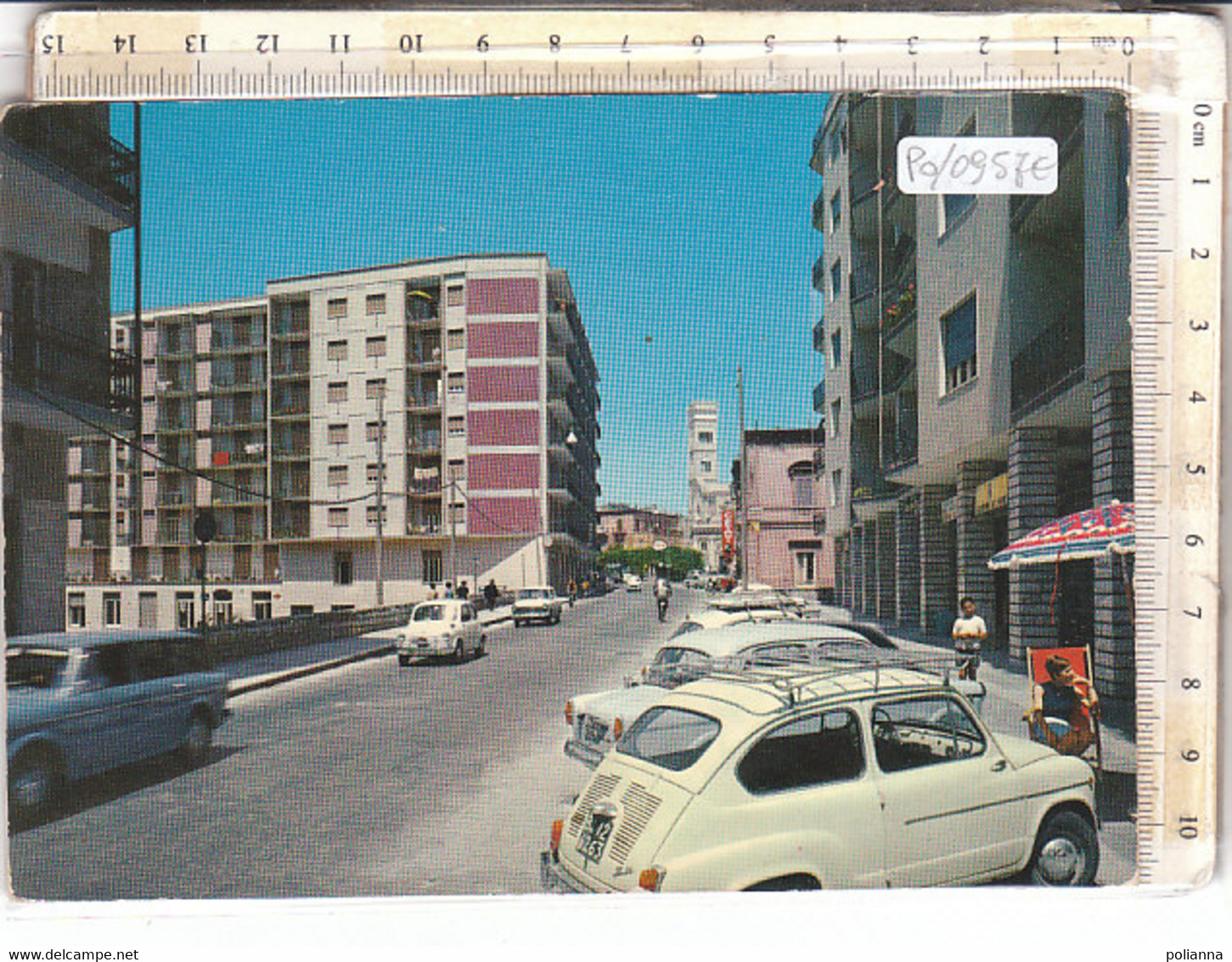 PO0956E# BARLETTA-ANDRIA-TRANI - BISCEGLIE - VIA G.BOVIO- AUTO FIAT 126 OLD CARS   VG - Bisceglie