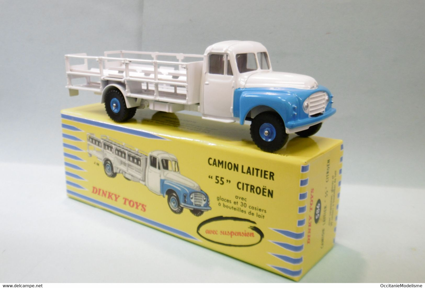 Dinky Toys / Atlas - Camion Laitier CITROEN 55 Réf. 586 Neuf NBO 1/43 - Dinky