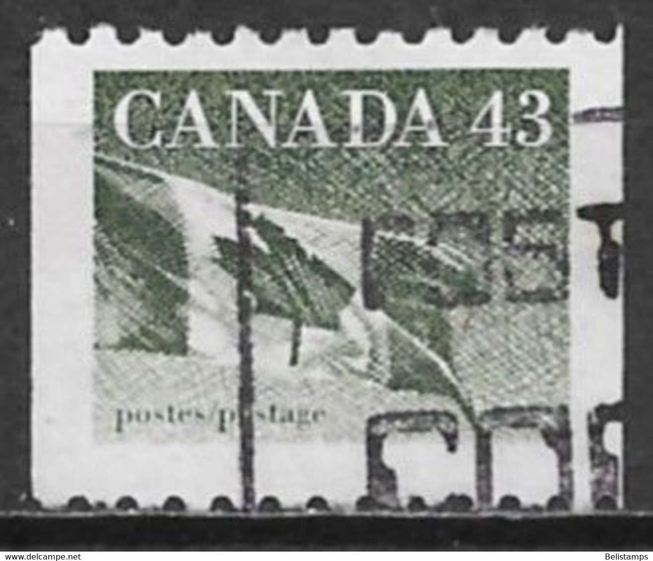 Canada 1992. Scott #1395 (U) Flag - Markenrollen