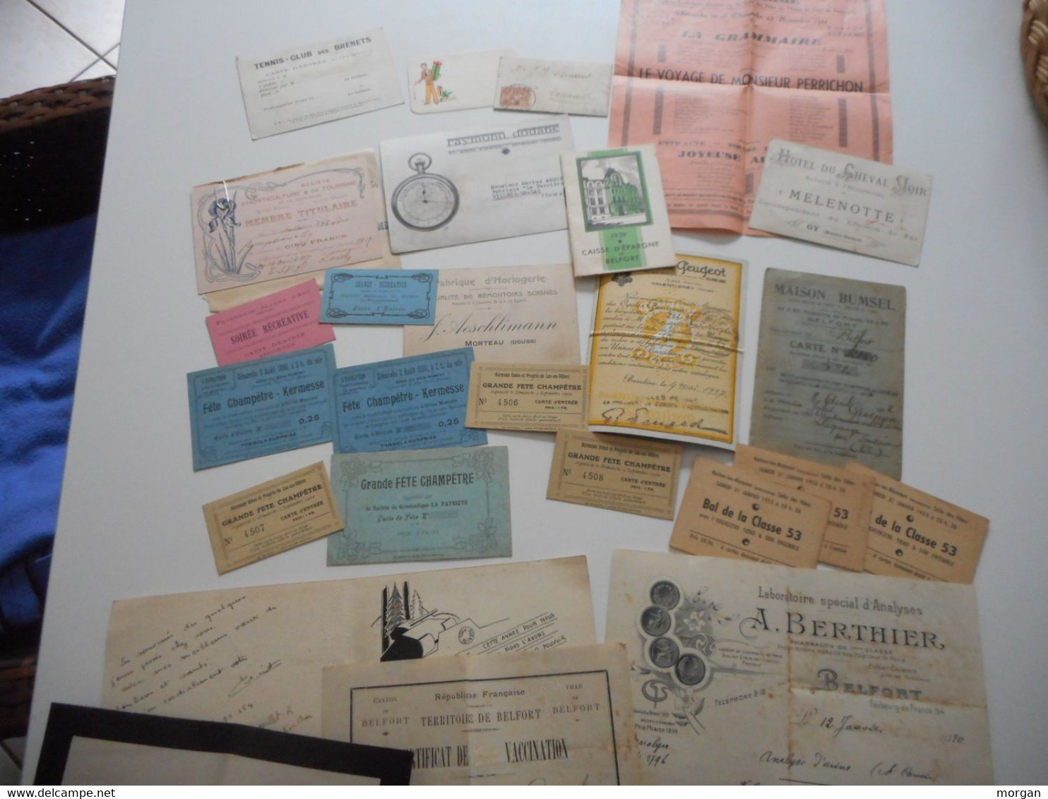 FRANCHE COMTE, JOLI LOT DE PAPIERS ANCIENS, DOUBS, HAUTE SAONE, BELFORT - Franche-Comté