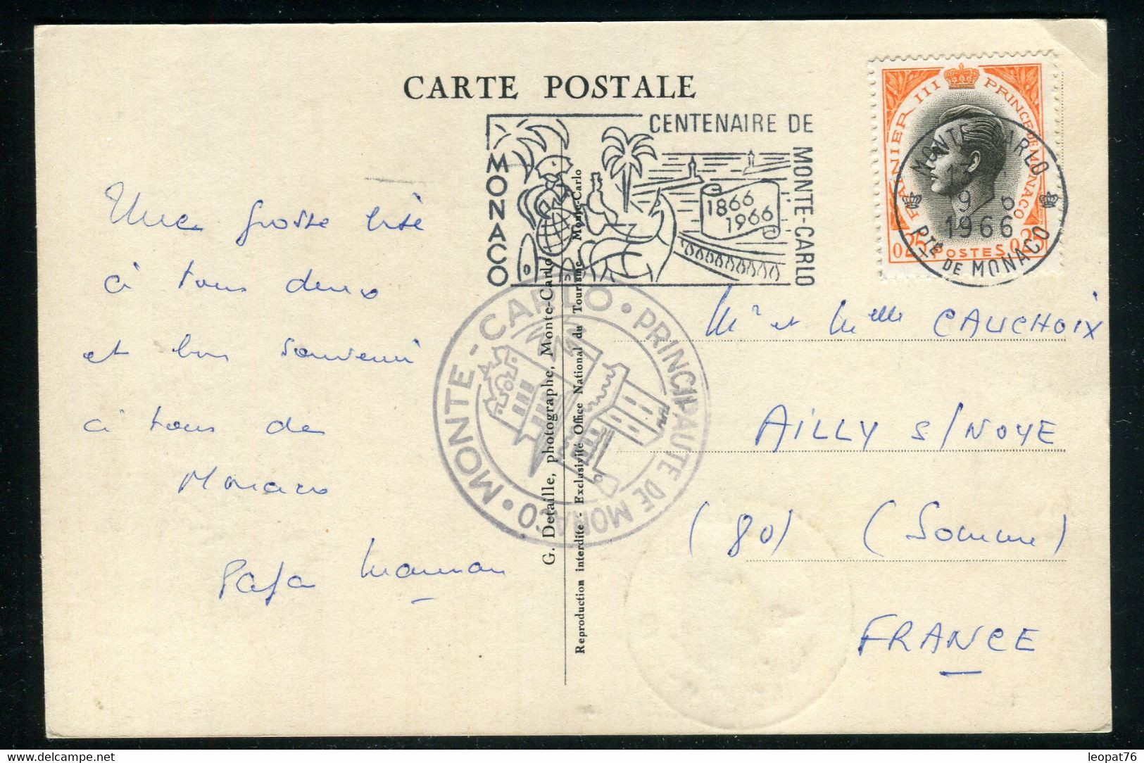 Monaco - Carte Maximum En 1950 - S.A.S. Rainier III - Ref N 143 - Cartes-Maximum (CM)