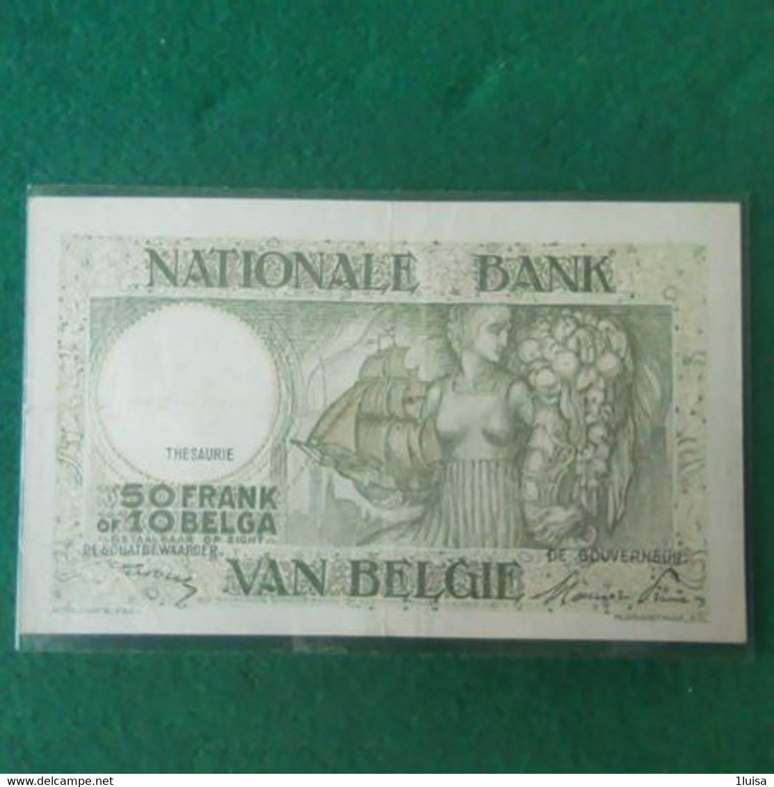 BELGIO 50 FRANCS 1947 - Sonstige & Ohne Zuordnung