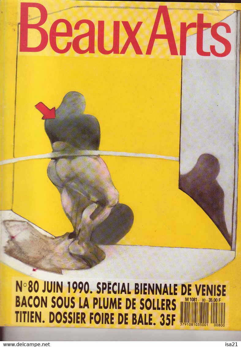 BEAUX ARTS Juin 1990   +200 Pages:  Biennale De Venise, Bacon, Titien, Dossier Foire De Bâle, Aperto, Guggenheim Peggy - Kunstführer