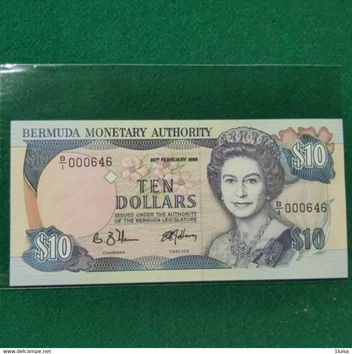 BERMUDA 10 DOLLARS 1989 - Bermudes