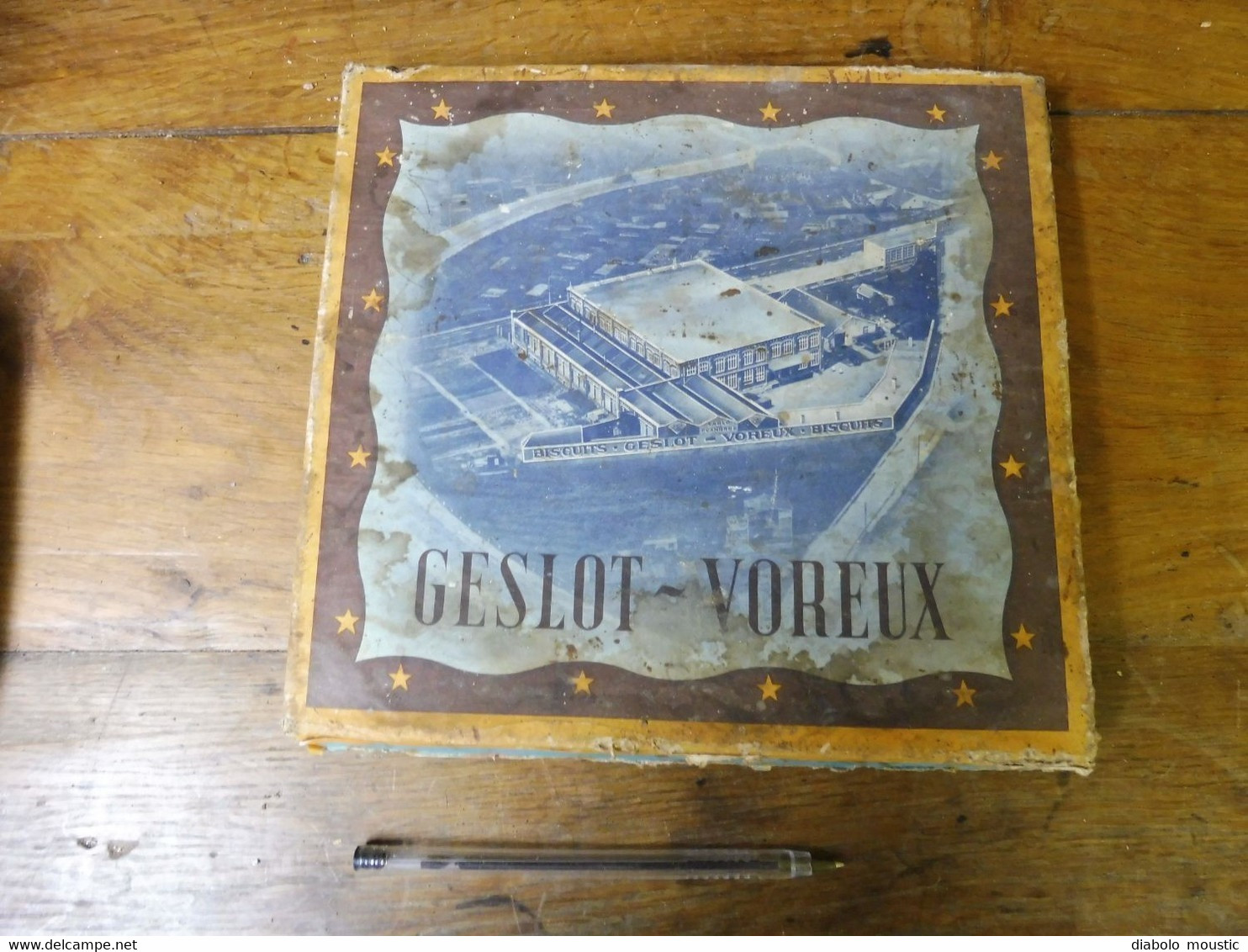 Couvercle De Boite Ancienne  GESLOT - VOREUX  Sablé Des Flandres - Dozen