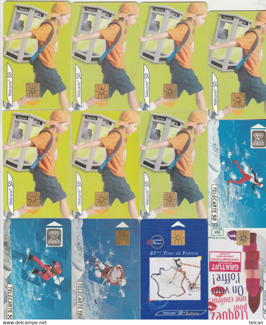 COLLECTION DE 500 CARTES PUBLIQUES FRANCAISES DIFFERENTES TBE  1987.2009  42 scans