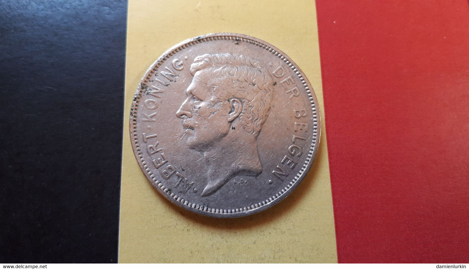 BELGIE ALBERT I VIER BELGA 20 FRANK 1931 POSITIE A - 20 Francs & 4 Belgas