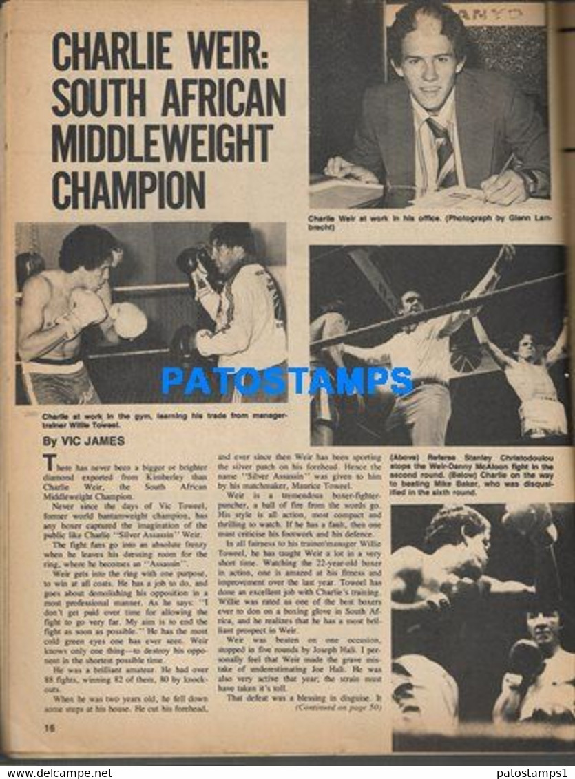 174383 SPORTS REVISTA MAGAZINE THE RING ROBERTO DURAN - ROBERT RUCKER - FRANKIE DUARTE YEAR 1979 NO POSTCARD - Autres & Non Classés