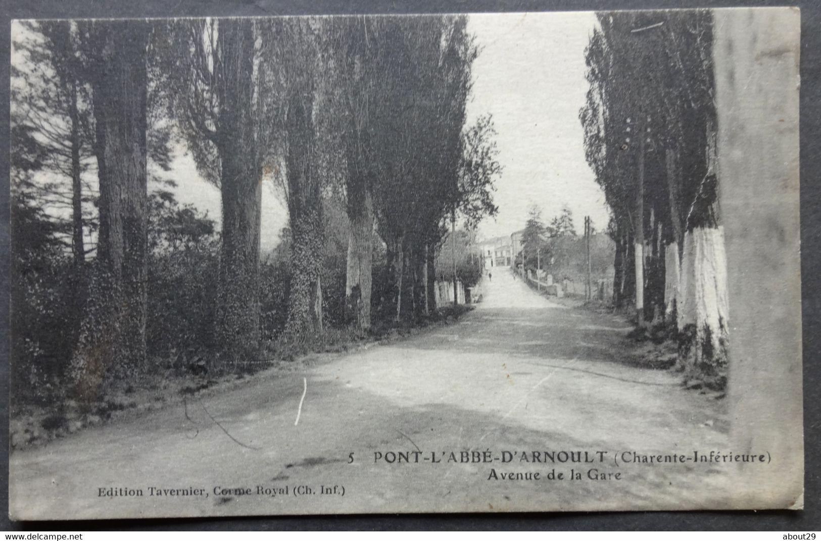 CPA 17 PONT L'ABBE D'ARNOULT- Avenue De La Gare - Ed. Tavernier 5 - Ref. H 120 - Pont-l'Abbé-d'Arnoult