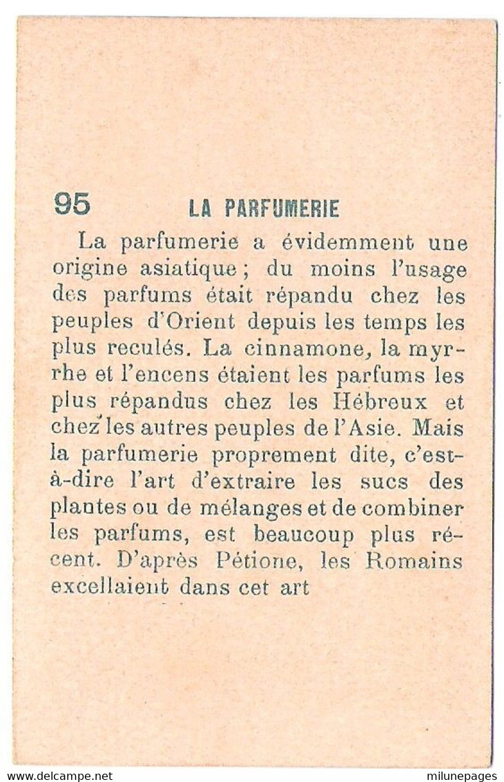 Joli Chromo Illustrée La Parfumerie Chez Les Romains Et Romaines Surtout Dos Vierge Sans Publicité N°95 - Andere & Zonder Classificatie