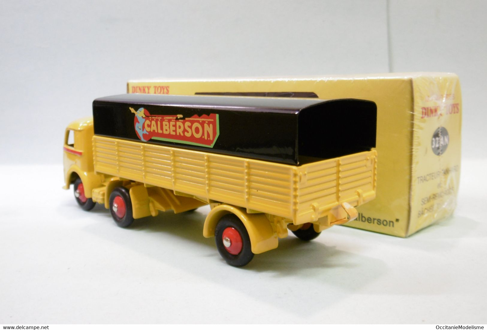 Dinky Toys / Atlas - Camion TRACTEUR PANHARD CALBERSON Semi-remorque Bâchée Réf. 32 AN Neuf 1/43 - Dinky