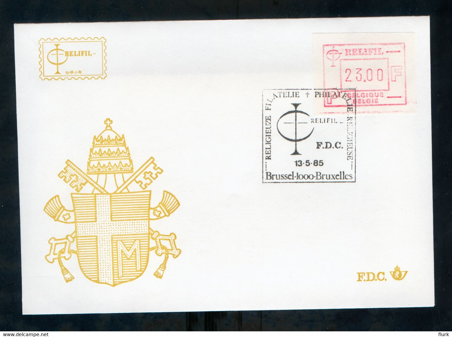 België FDC ATM60 Perfect (2 Scans) - Cartas & Documentos