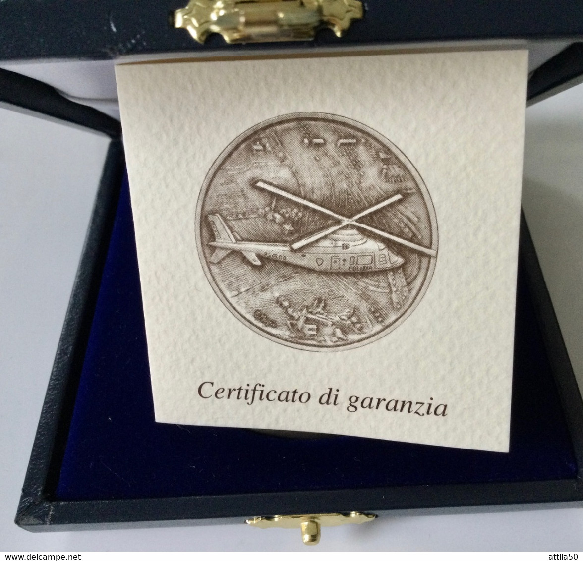 Italia- Festa Della Polizia Di Stato - 156 Anniversario - Anno 2008 - Medaglia D’argento Gr.77,5 Diam. 60 Mm. - Notgeld