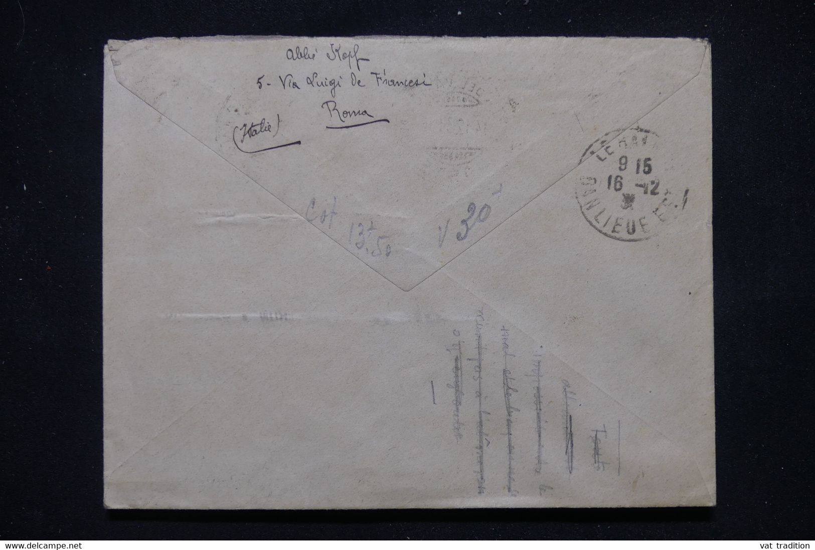 VATICAN - Enveloppe Pour La France En 1931, Affranchissement Varié - L 110677 - Cartas & Documentos