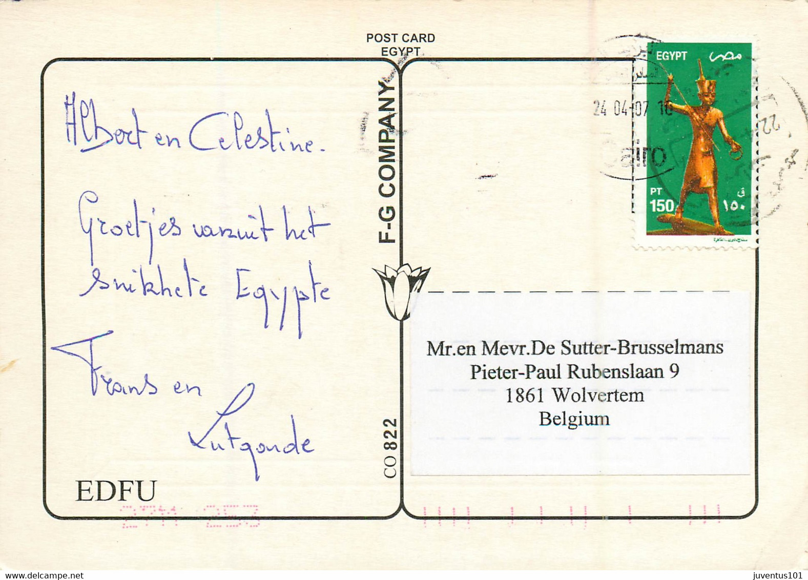 CPSM Egypte-Edfu-Format 16.5x11.5-Beau Timbre     L1038 - Idfu