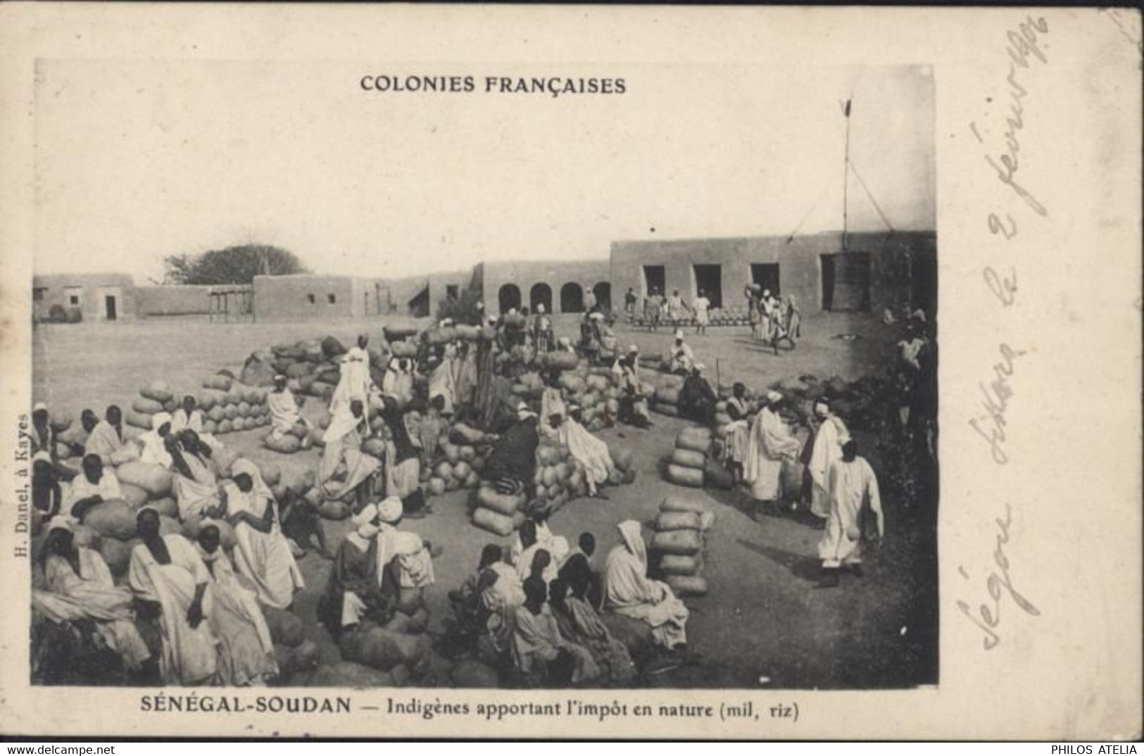 Rare YT N°5 Sénégambie Et Niger CAD Ségou Soudan Français 1906 CPA Colonies Française Sénégal Souda Indigènes Impôt - Covers & Documents